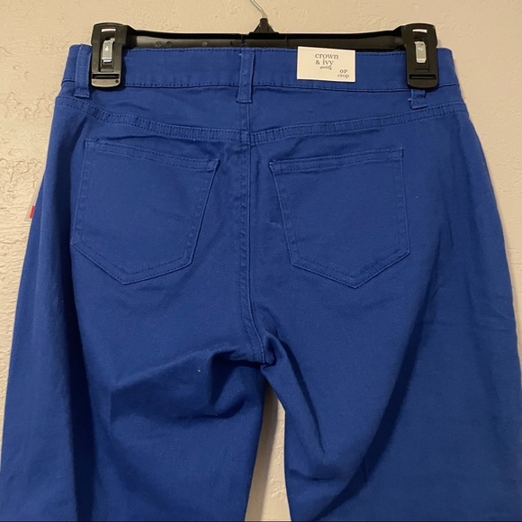 Crown & Ivy Women’s Size 0P Petite Slim Skinny Jeans Blue Stretch Pockets - Picture 4 of 8